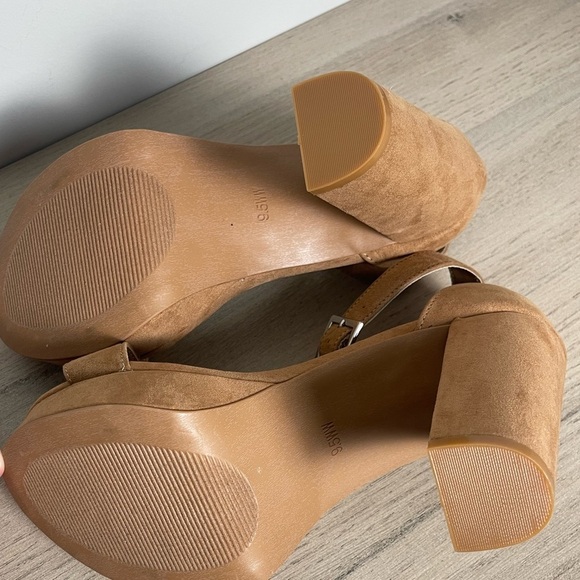 Torrid | Tan Platform Tapered Heel Sandal Wide Width 9.5 - Picture 6 of 7